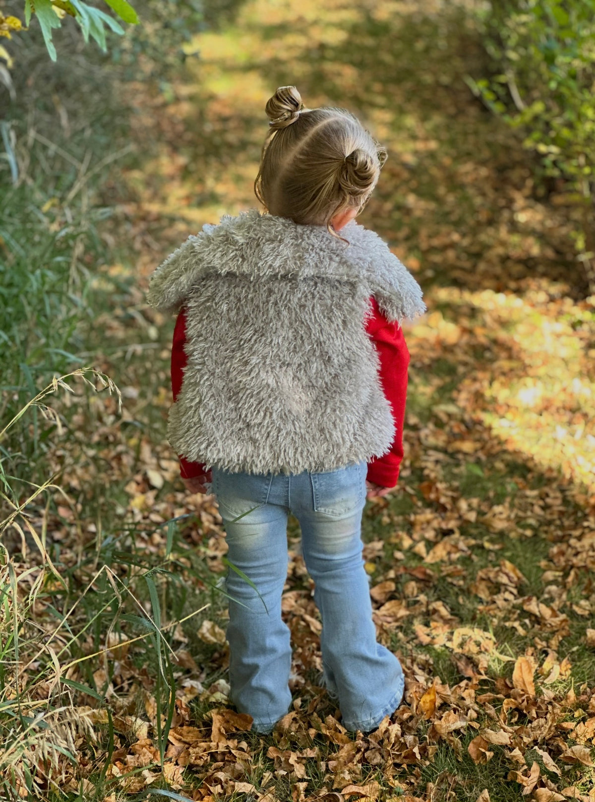 Girls&#39; Faux Fur Vest-Branded Envy