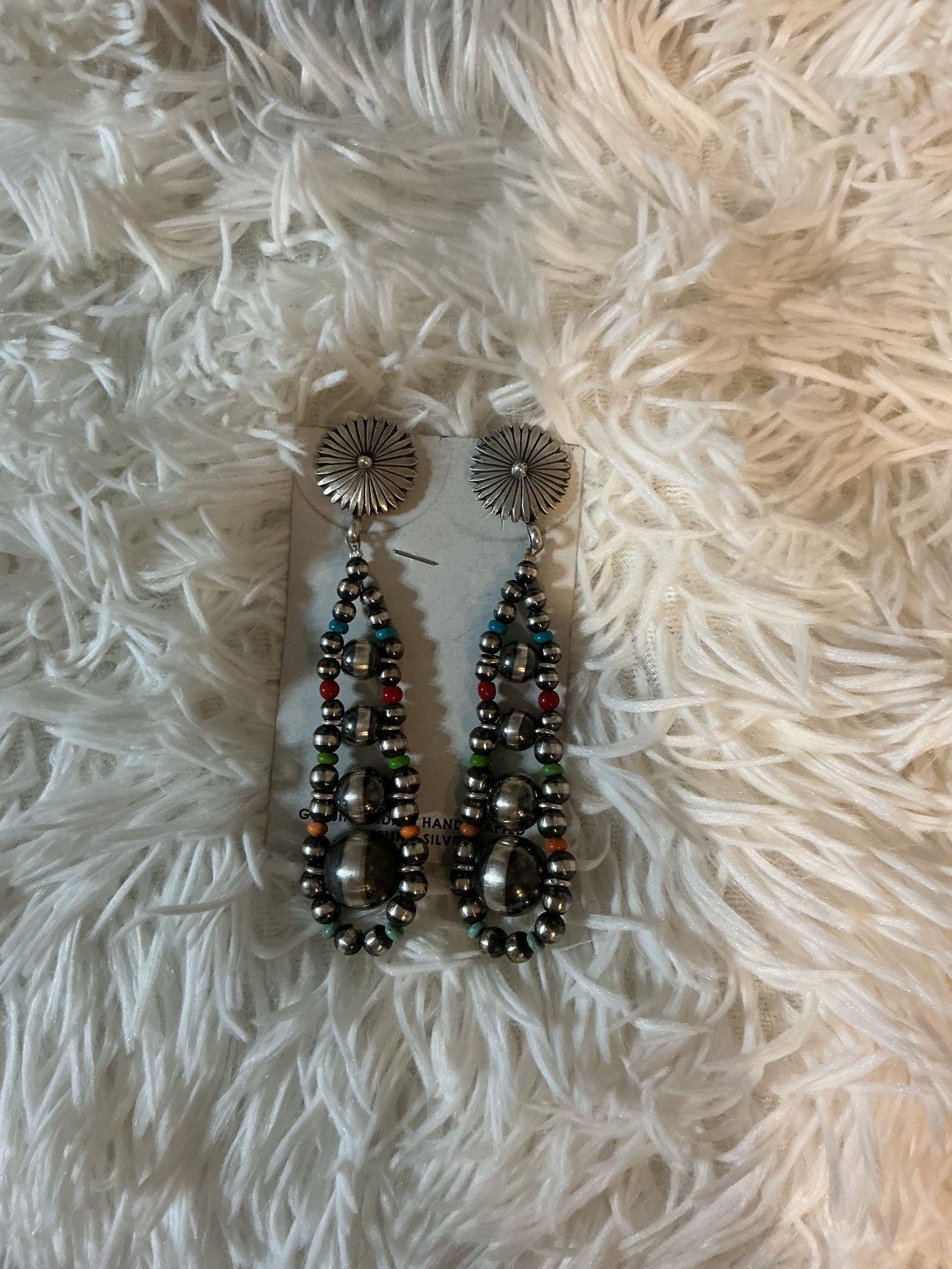 Navajo Pearl Earrings-Jewelry-Branded Envy