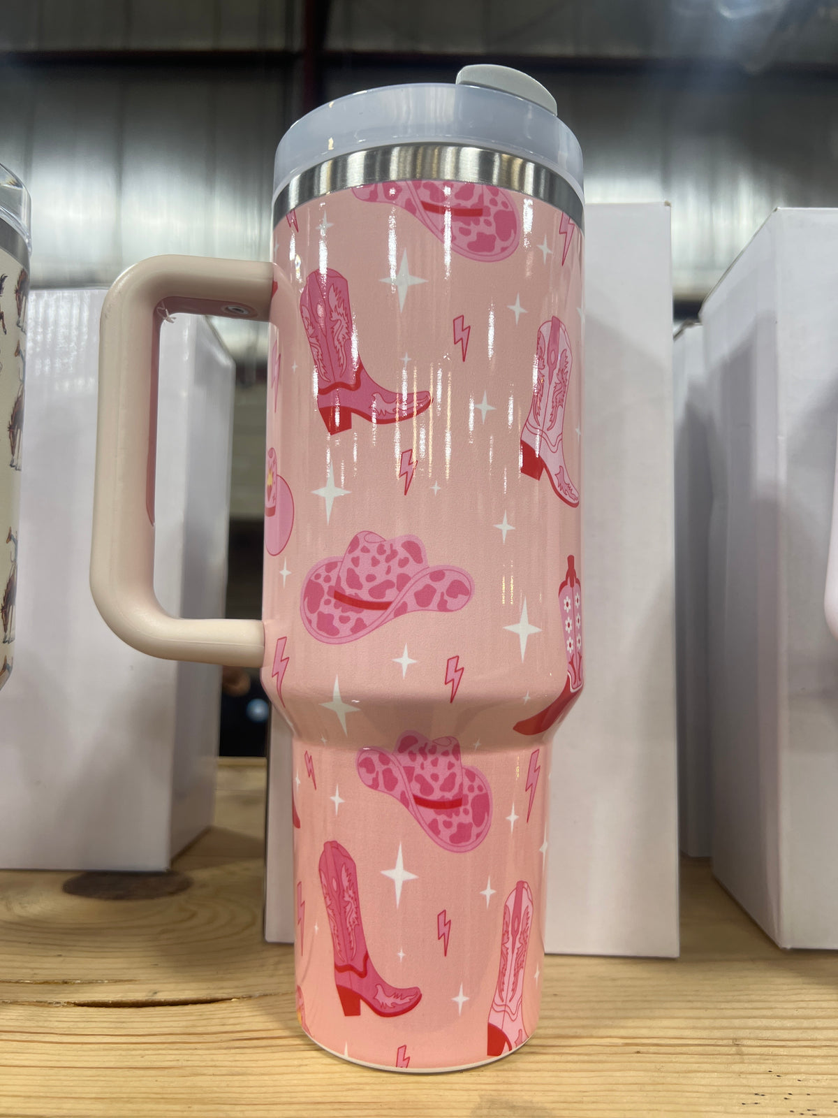 Boots and Hat Tumbler-Branded Envy