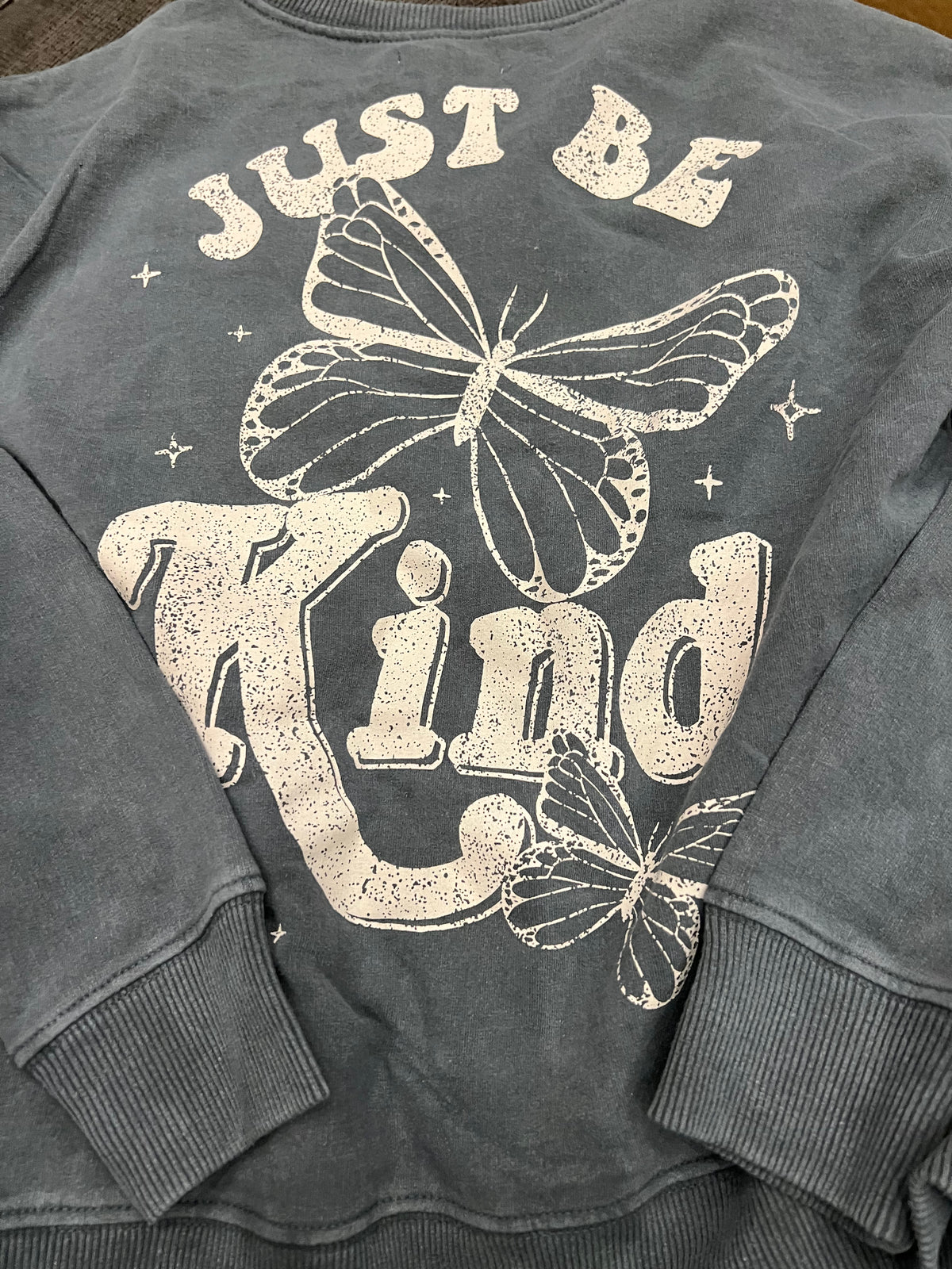 Tween Just be Kind Sweatshirt-sweatshirt-Branded Envy