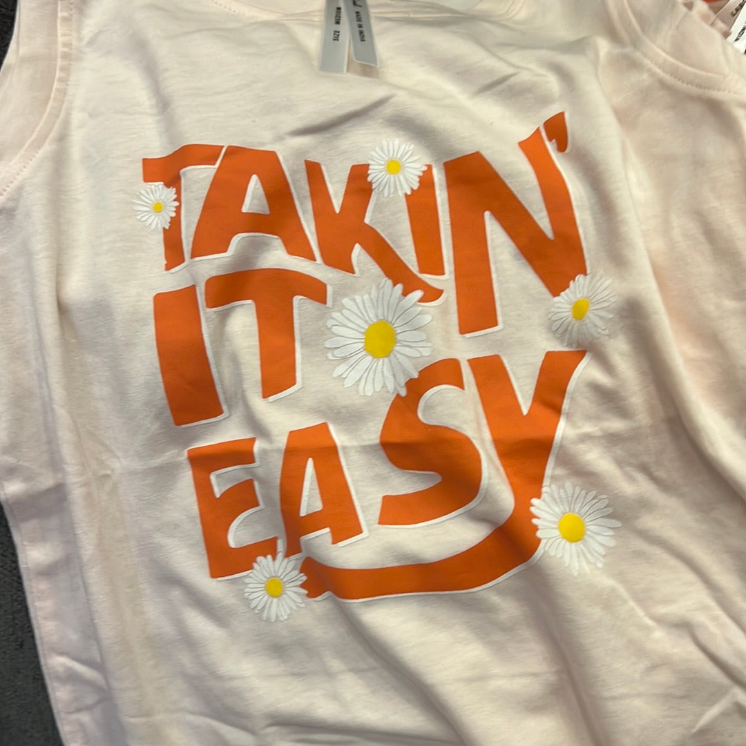 Taking it Easy Tween Tank-graphic tee-Branded Envy