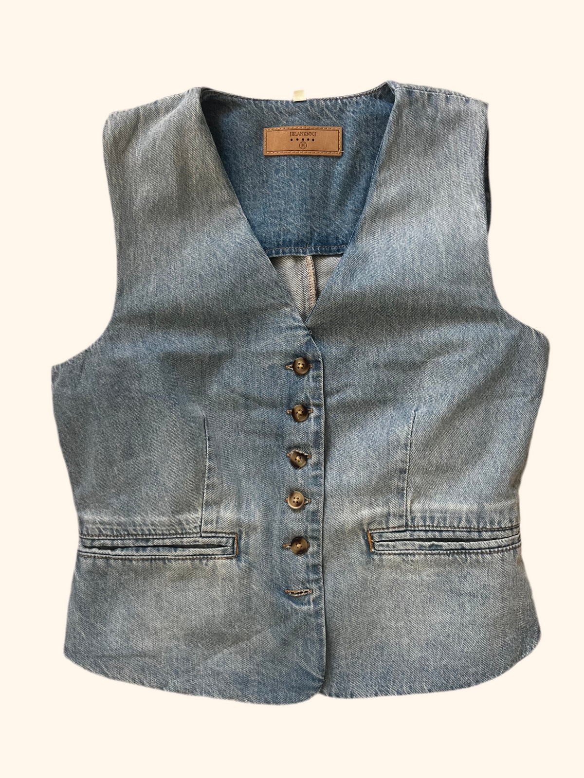 BLANK NYC Denim Vest-Branded Envy