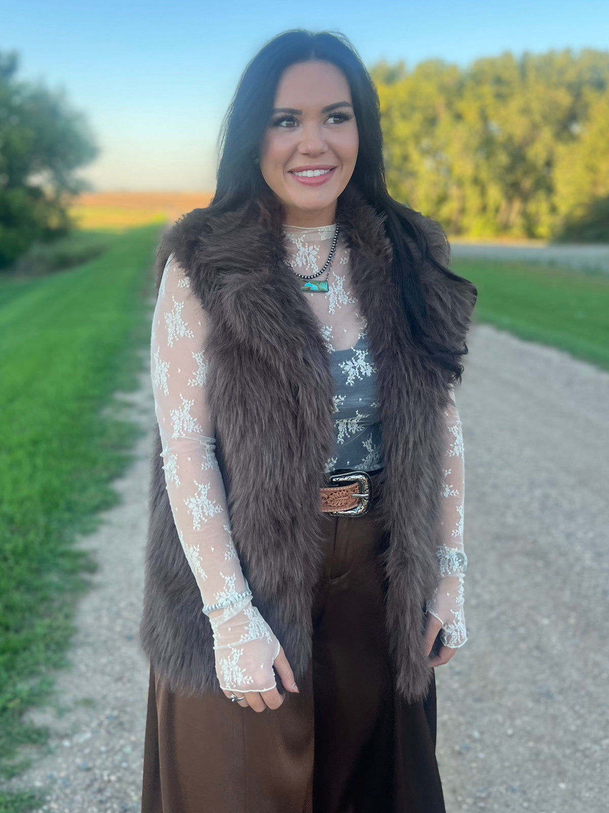 Fashion Loose Faux Fur Vest-Branded Envy