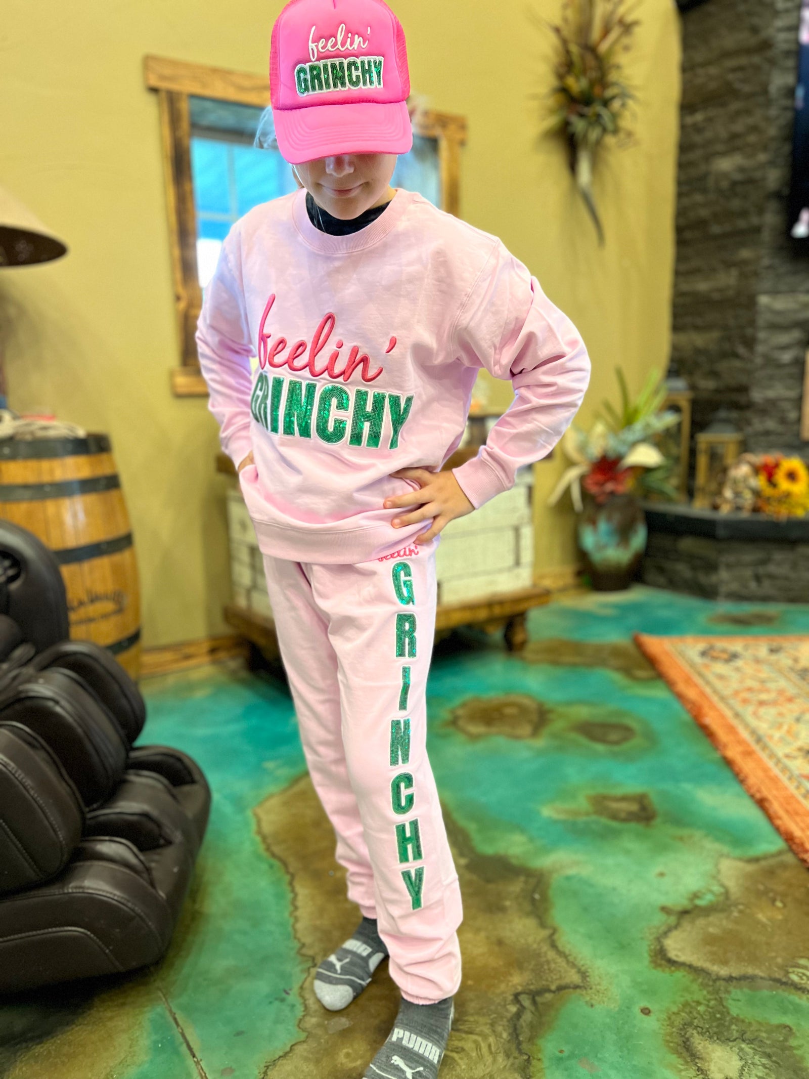 Feeling Grinchy Trucker Cap-Caps-Branded Envy