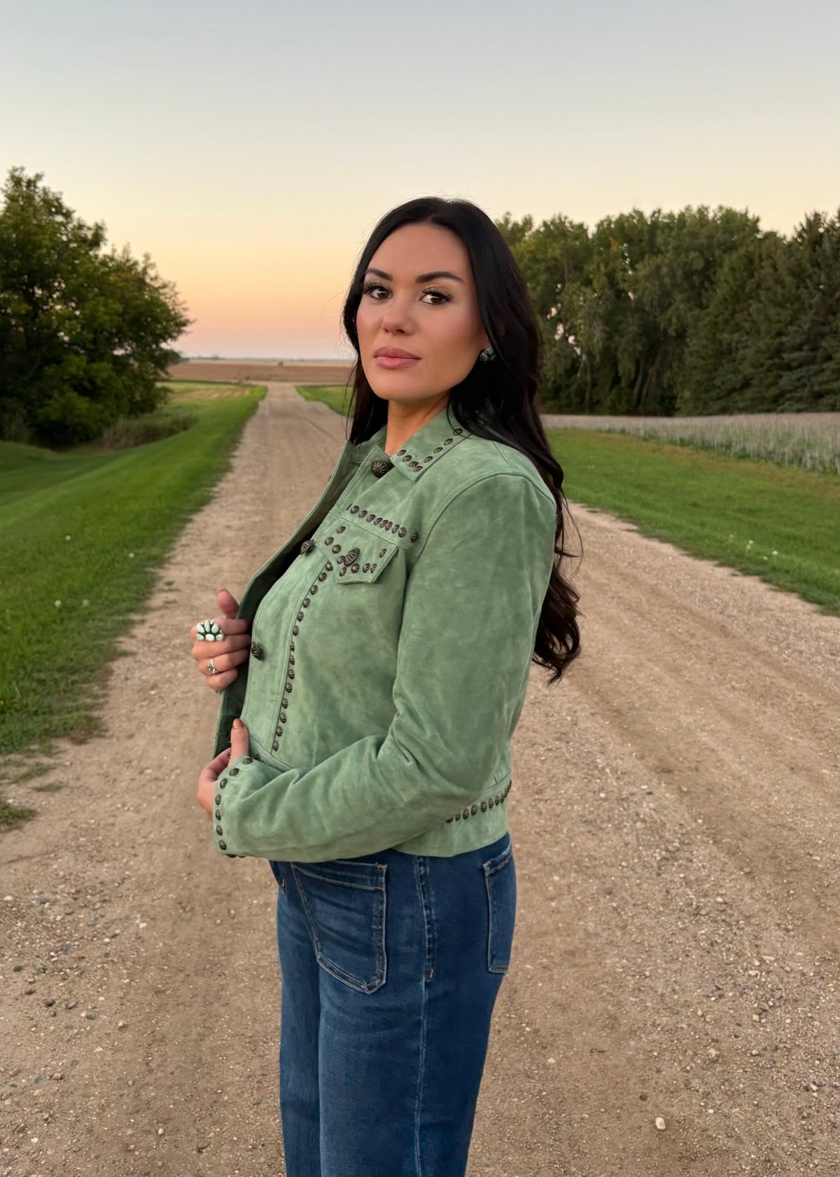 Authentic Suede Concho Jacket