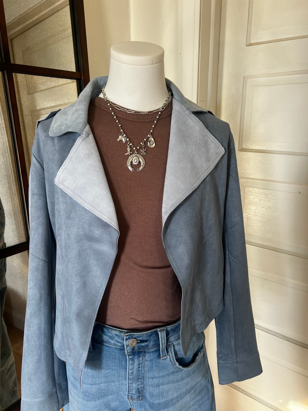 Cacti Forever Jacket Blue-Fashion Top-Branded Envy