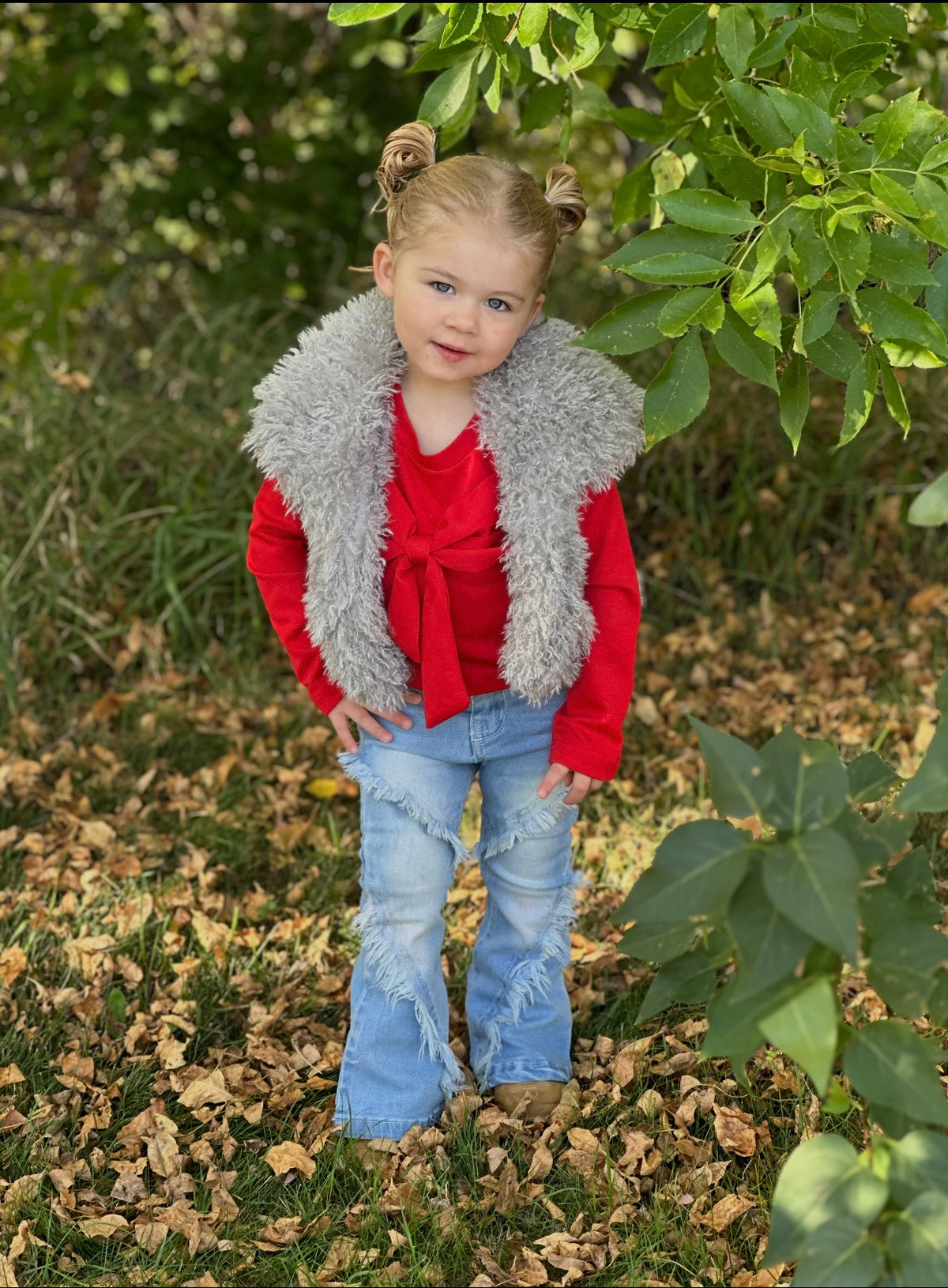 Girls&#39; Faux Fur Vest-Branded Envy