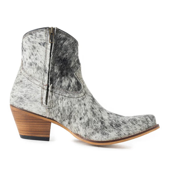 Hair-On-Hide Booties-Branded Envy