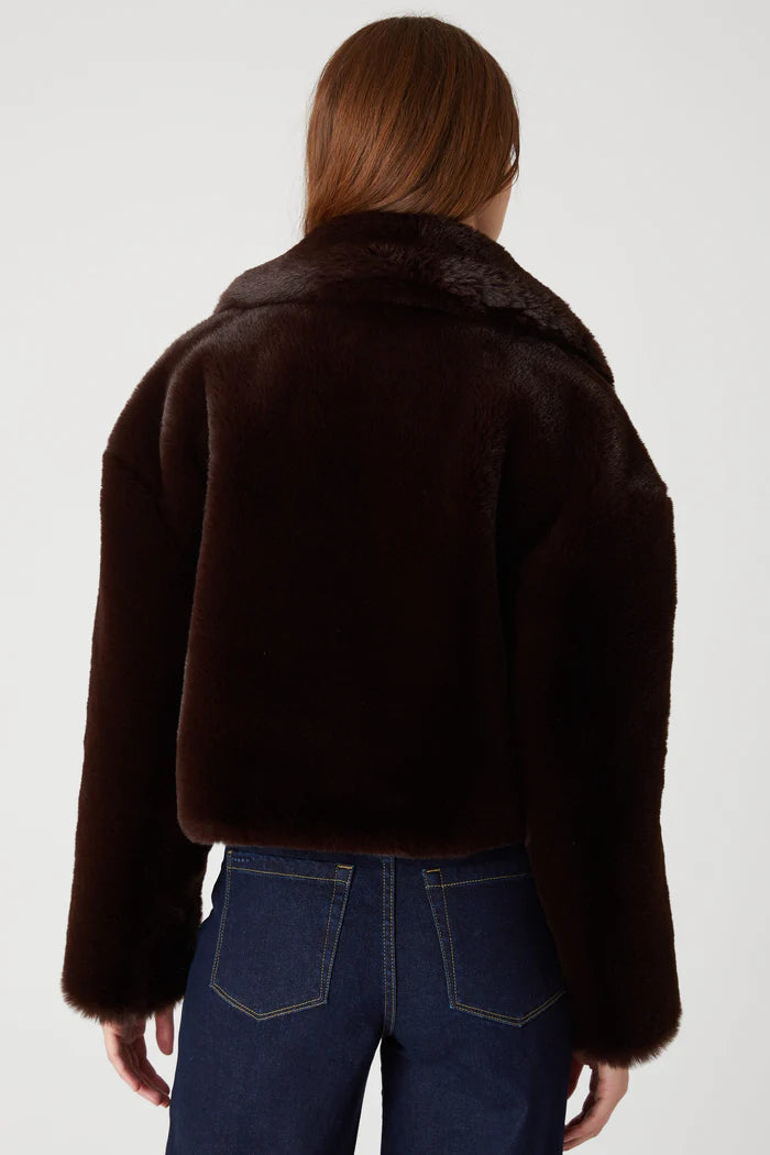 Chocolate Fur Jacket-Branded Envy