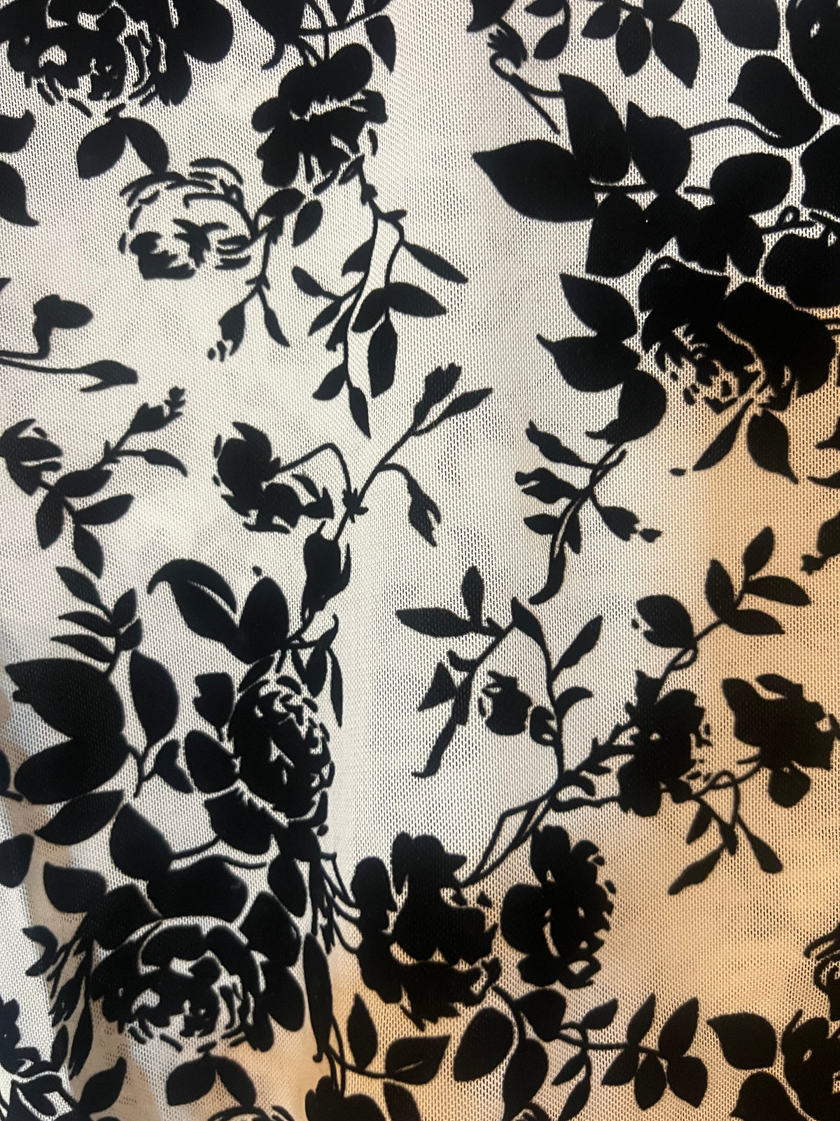 Velvet Mesh Layering Top-Branded Envy