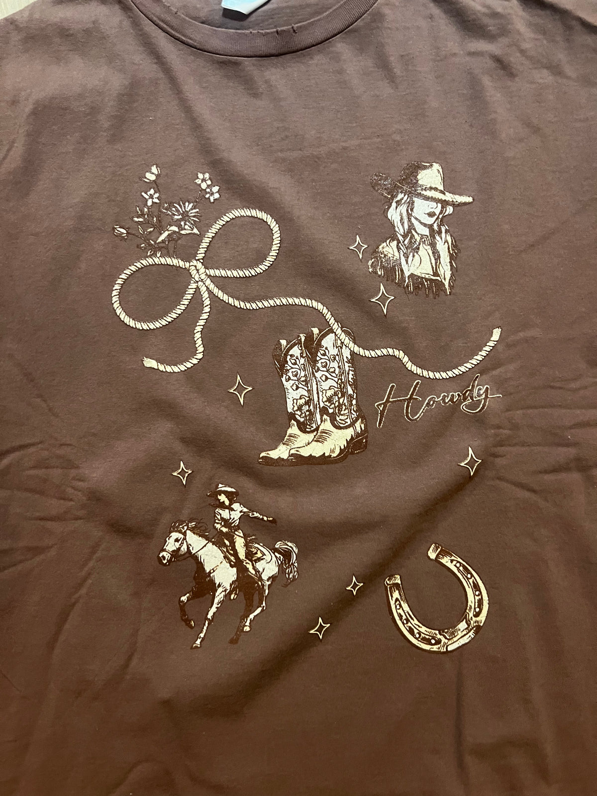 Cowgirl Oversized Tee-Branded Envy