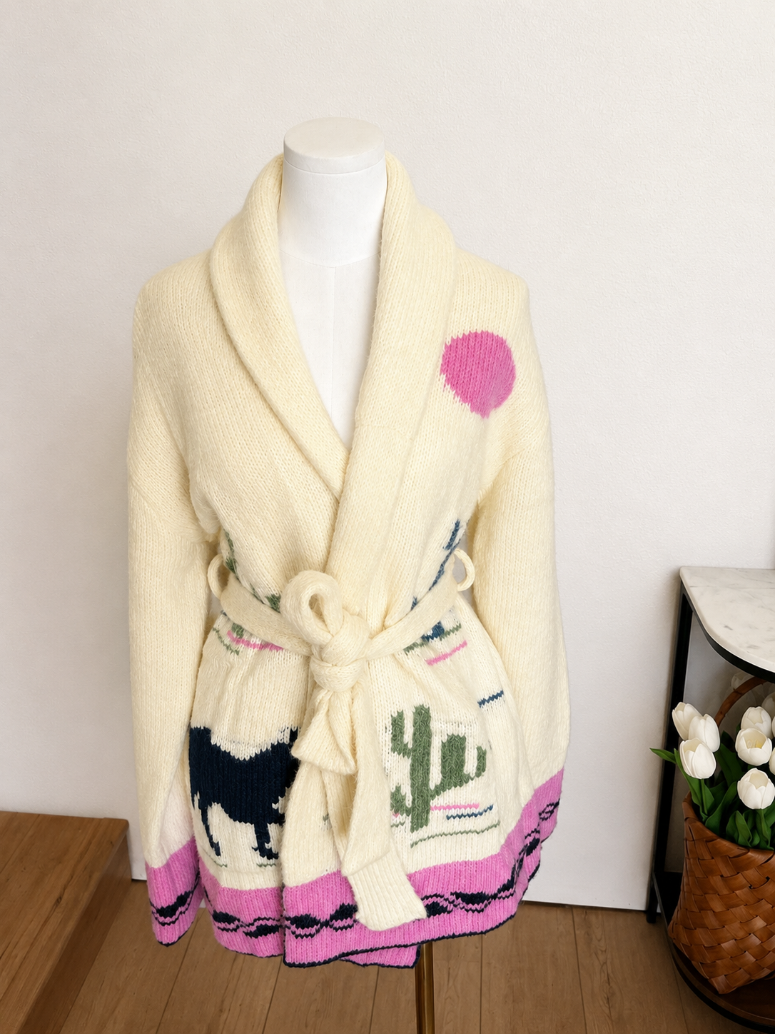 Horse Tie Cardigan-Branded Envy