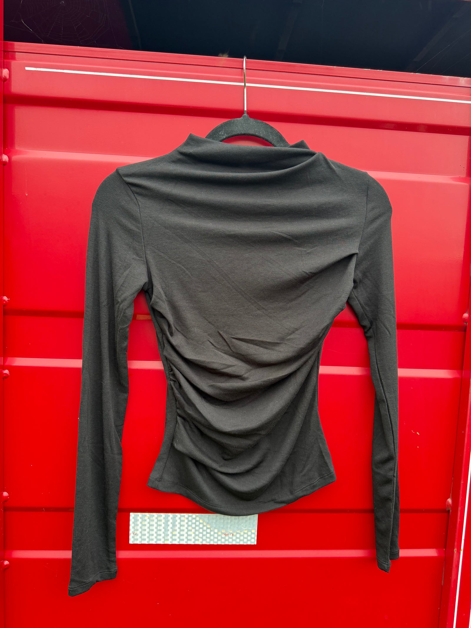 Ruched Boat Neck Knit Top-Branded Envy