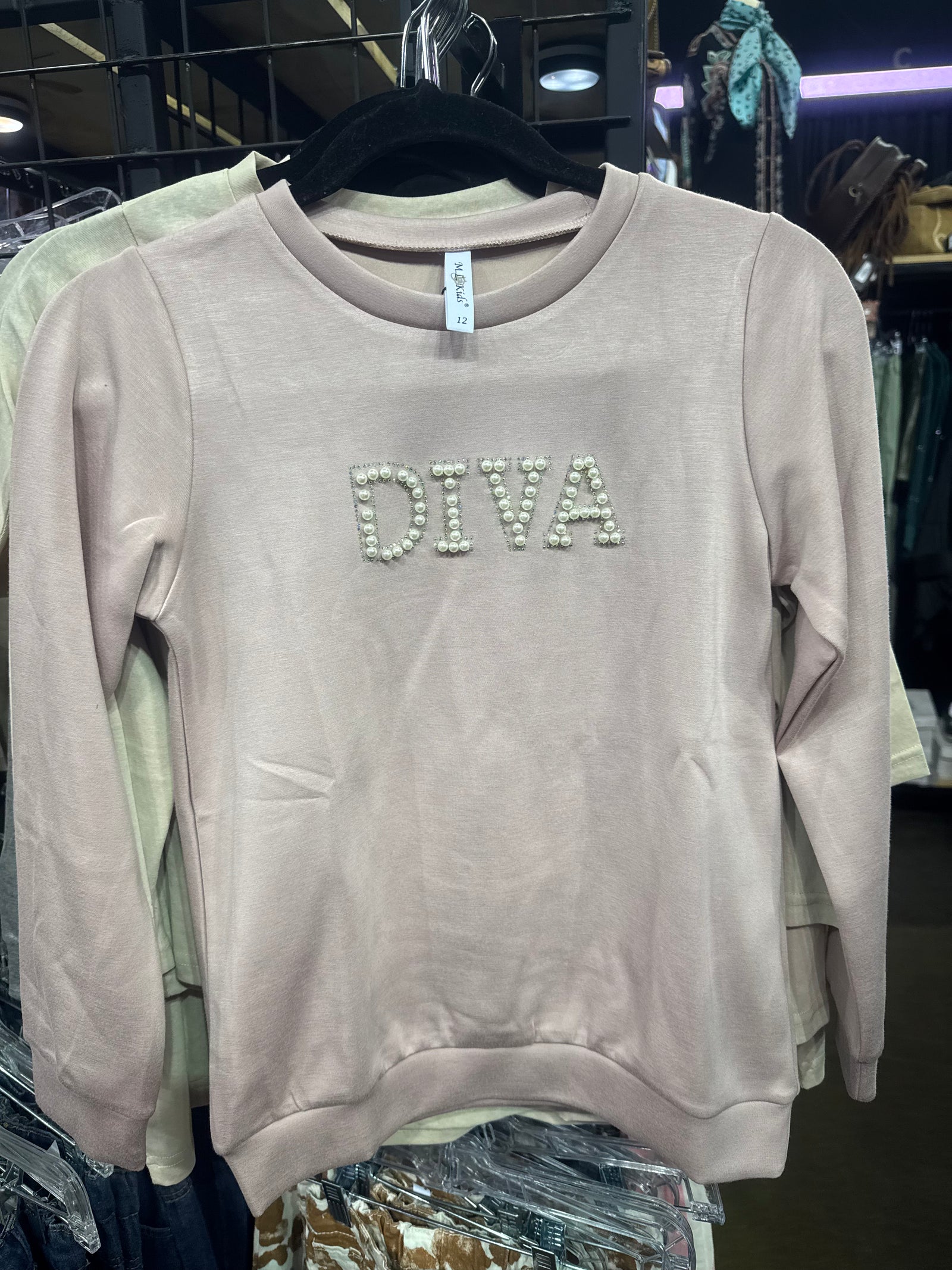 "Diva" Tween Sweatshirt-Graphic Tee-Branded Envy