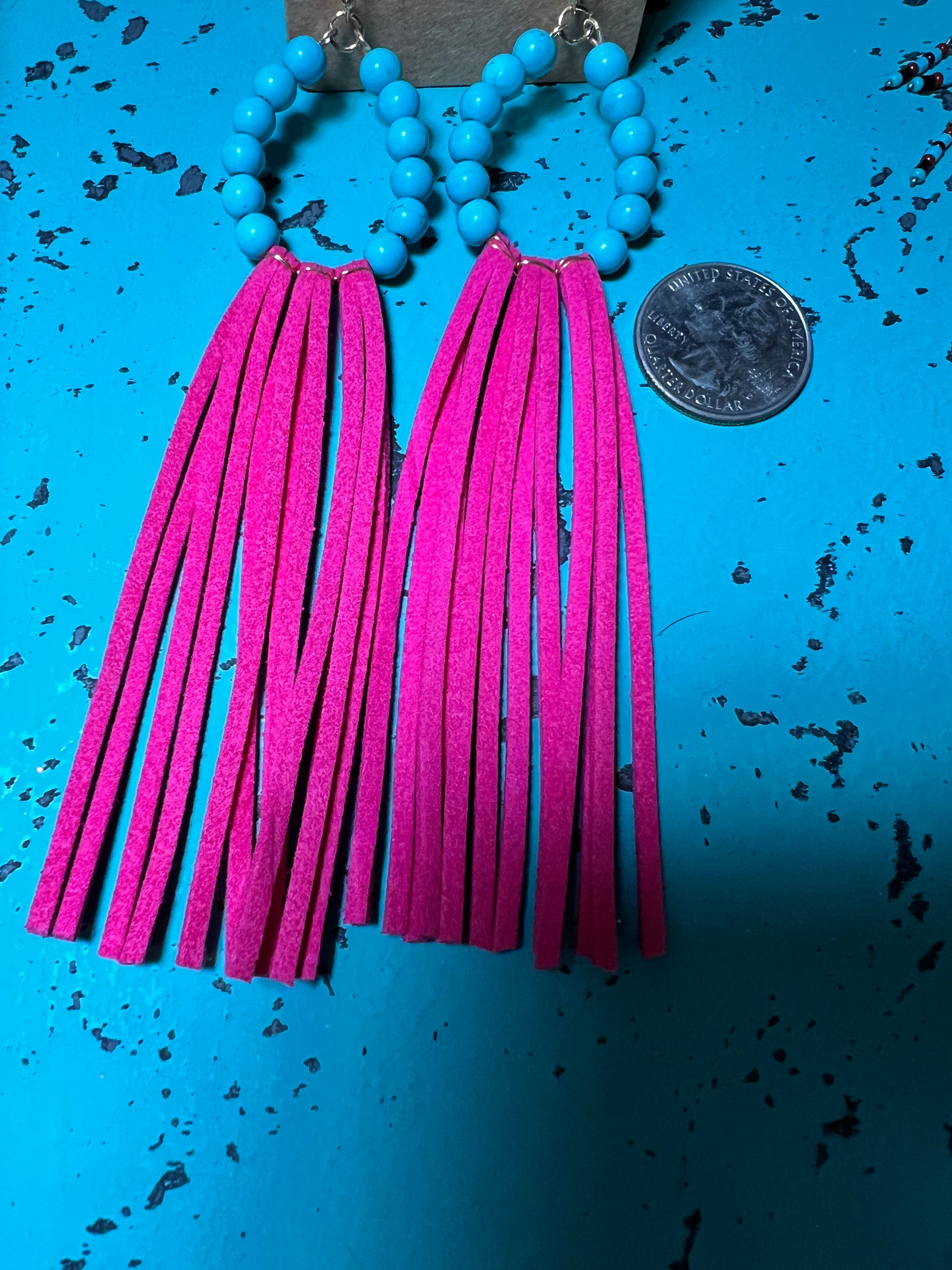 Aurora Turquoise Teardrop Earrings-Earrings-Branded Envy