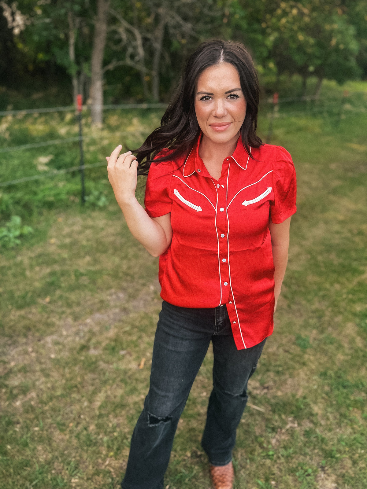 Howdy Hanny Retro Blouse-Branded Envy