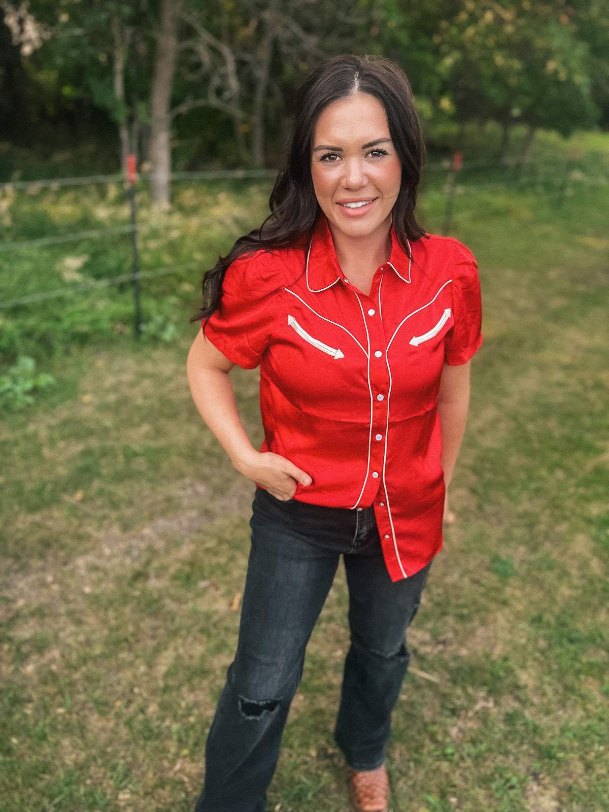 Howdy Hanny Retro Blouse-Branded Envy