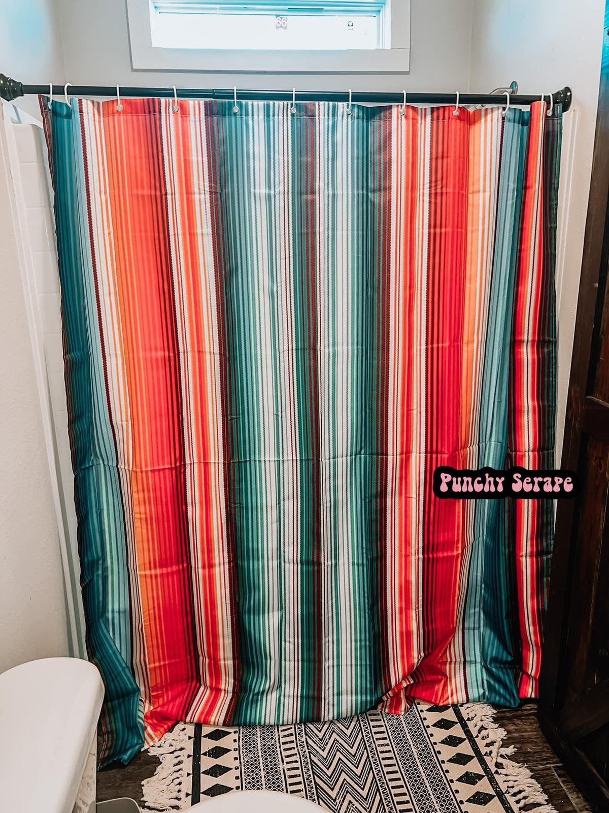 Punchy Bathroom Set-Shower Curtain-Branded Envy