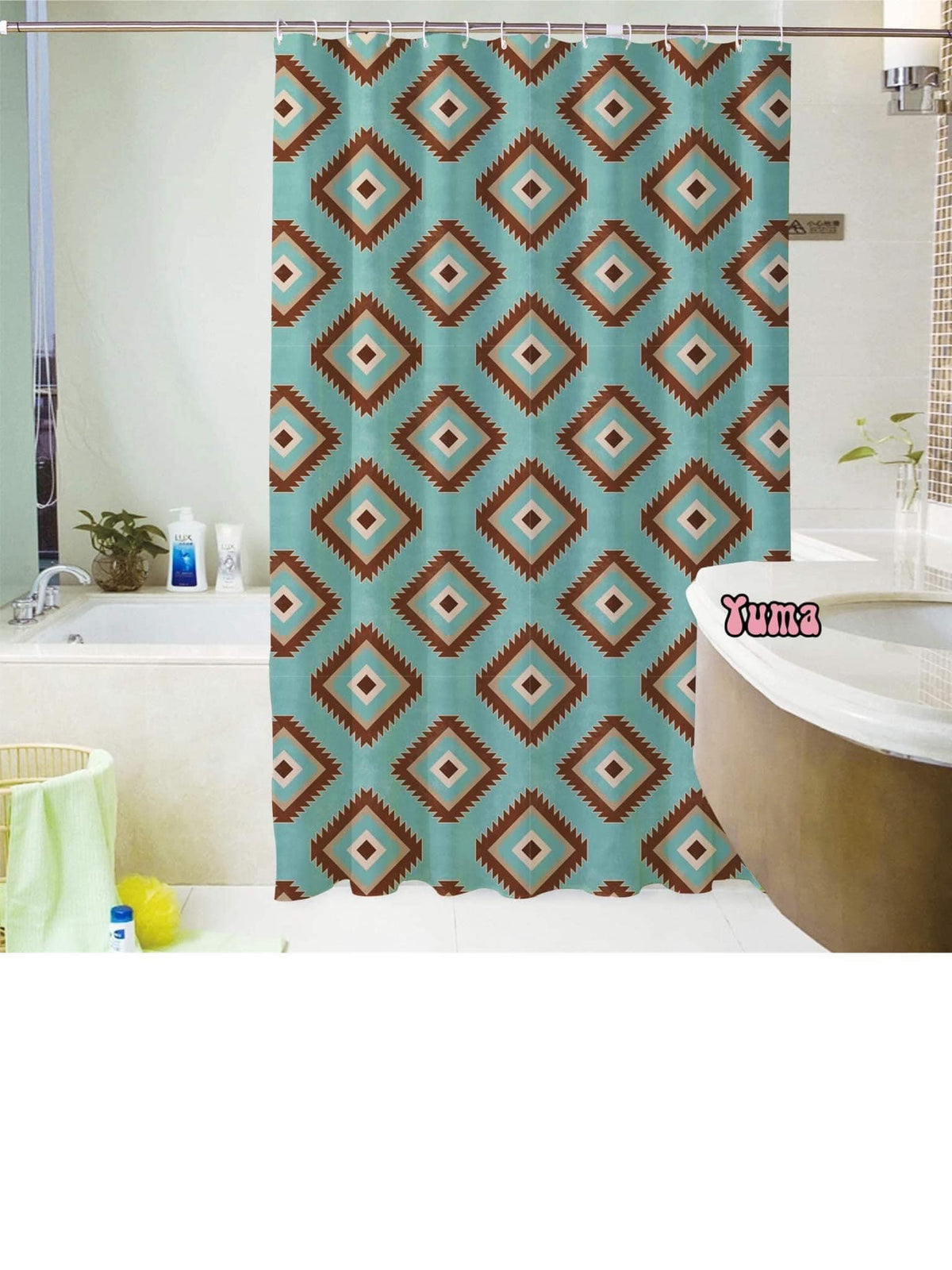Punchy Bathroom Set-Shower Curtain-Branded Envy