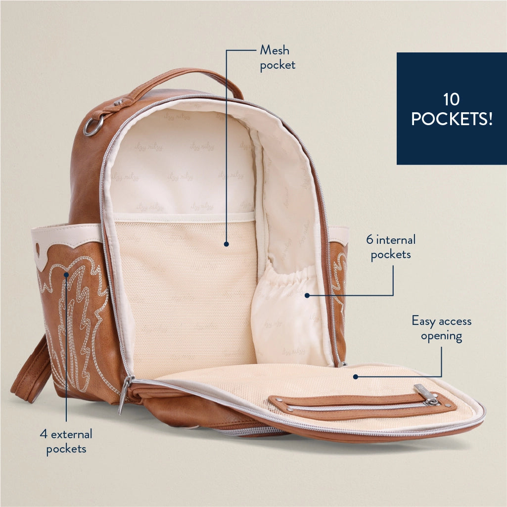 Itzy Ritzy Nash Saddle Mini Plus Backpack Diaper Bag
