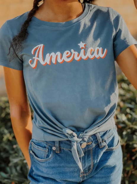 American Tie Tween Graphic-graphic tee-Branded Envy