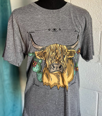 Swanky Highlander Graphic Tee-Graphic Tee-Branded Envy
