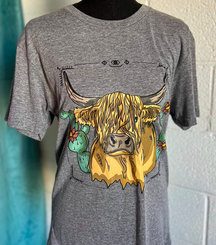 Swanky Highlander Graphic Tee-Graphic Tee-Branded Envy