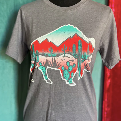Bixby Bison Graphic Tee-Graphic Tee-Branded Envy