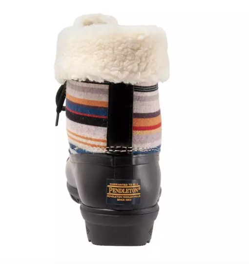 Pendleton - Bridger Stripe Black Duck Boots-Boots &amp; Shoes-Branded Envy