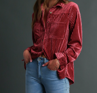 Shields Textured Button Down Top-Fashion Top-Branded Envy
