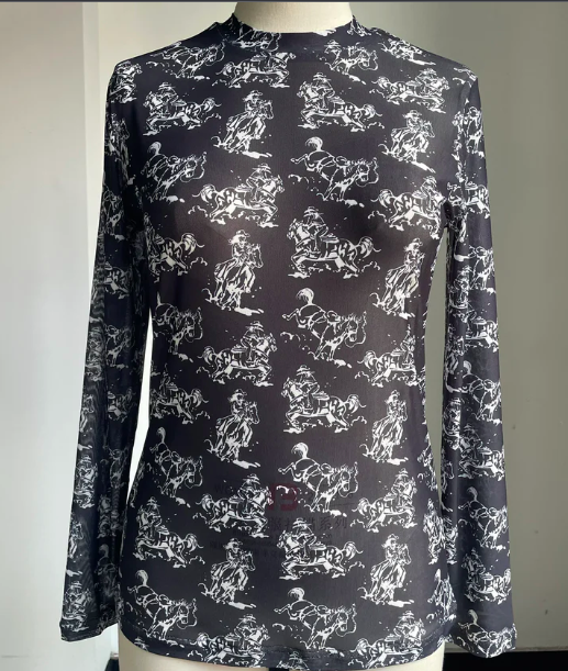 Kira Mesh Top-Fashion Top-Branded Envy