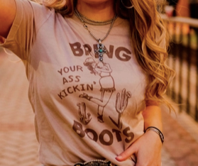 Bring Your Boots Graphic-graphic tee-Branded Envy