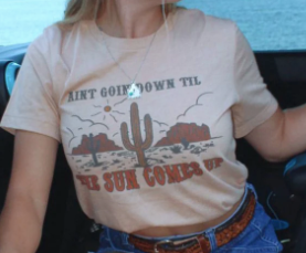 Ain't Going Down Graphic-Graphic Tee-Branded Envy