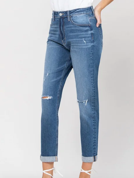 FM Candy Lights Mom Denim-Jeans-Branded Envy