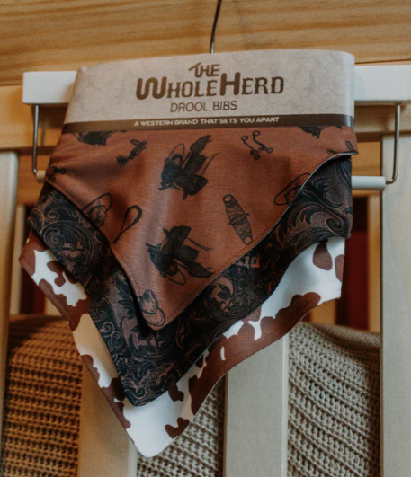 CowBabe Bandana Drool Bibs-Kids Fashion-Branded Envy