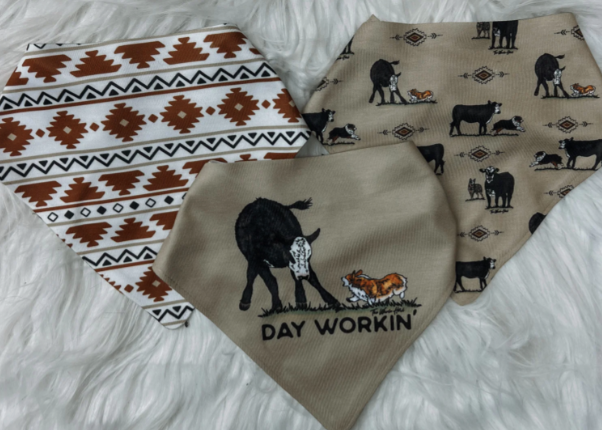 CowBabe Bandana Drool Bibs-Kids Fashion-Branded Envy