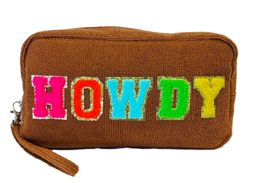 Howdy Cosmetic Bag-Bag and Purses-Branded Envy