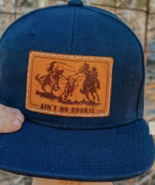 Youth Leather Patch Caps-Caps-Branded Envy