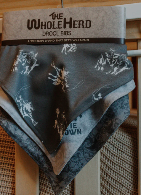 CowBabe Bandana Drool Bibs-Kids Fashion-Branded Envy