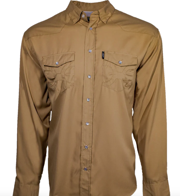 SOL Tiger Eyes LS Pearl Snap-western shirt-Branded Envy