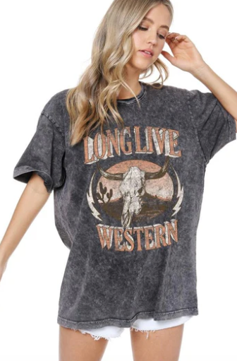 Long Live Western Graphic-Graphic Tee-Branded Envy
