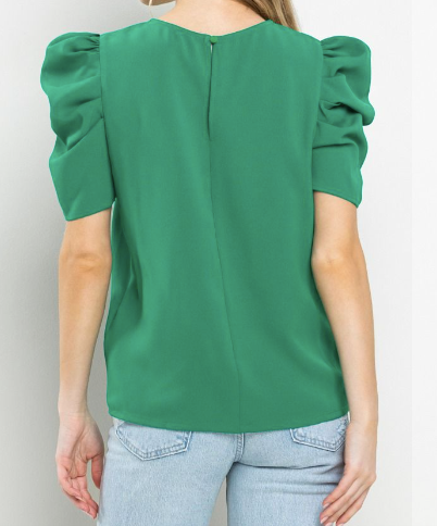 Eliza Puff Sleeve Top-Fashion Top-Branded Envy