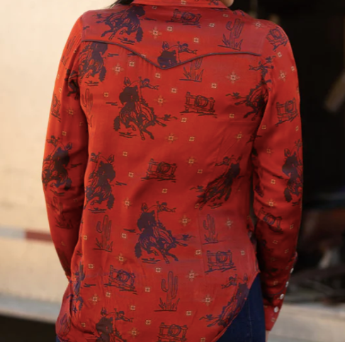 Paisley Cowboy Button Up-western shirt-Branded Envy
