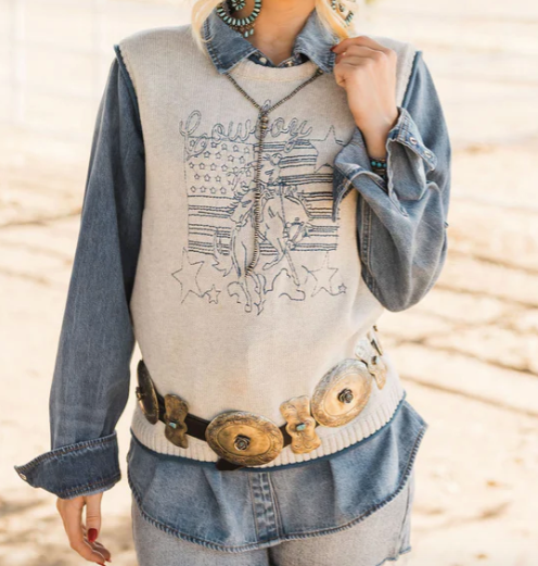 Patriotic Cowboy Vest-western shirt-Branded Envy