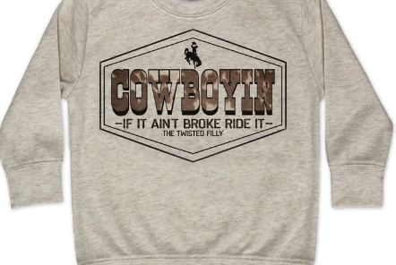 Cowboyin' Kids' Sweatshirt-Kids Fashion-Branded Envy