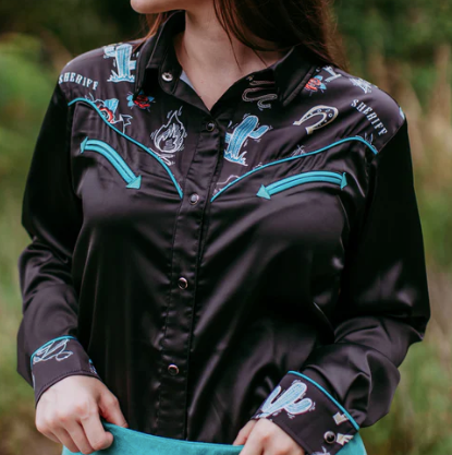 Miss Dale Western Top-western shirt-Branded Envy