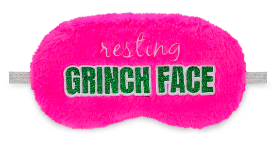 Resting Grinch Face Eye Mask-Accessories-Branded Envy