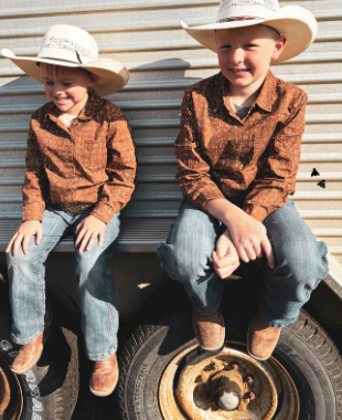 Boys Brand Your Cattle Western Shirt-Kids Fashion-Branded Envy