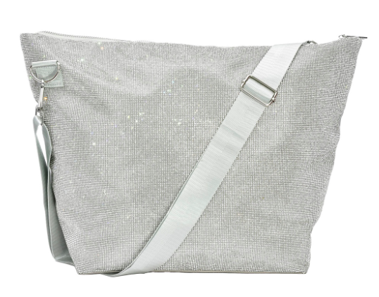 White Crystal Weekender Bag-Bag and Purses-Branded Envy
