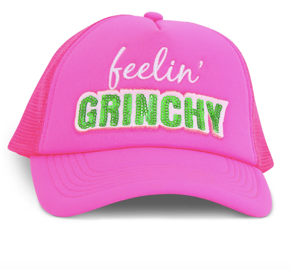 Feeling Grinchy Trucker Cap-Caps-Branded Envy